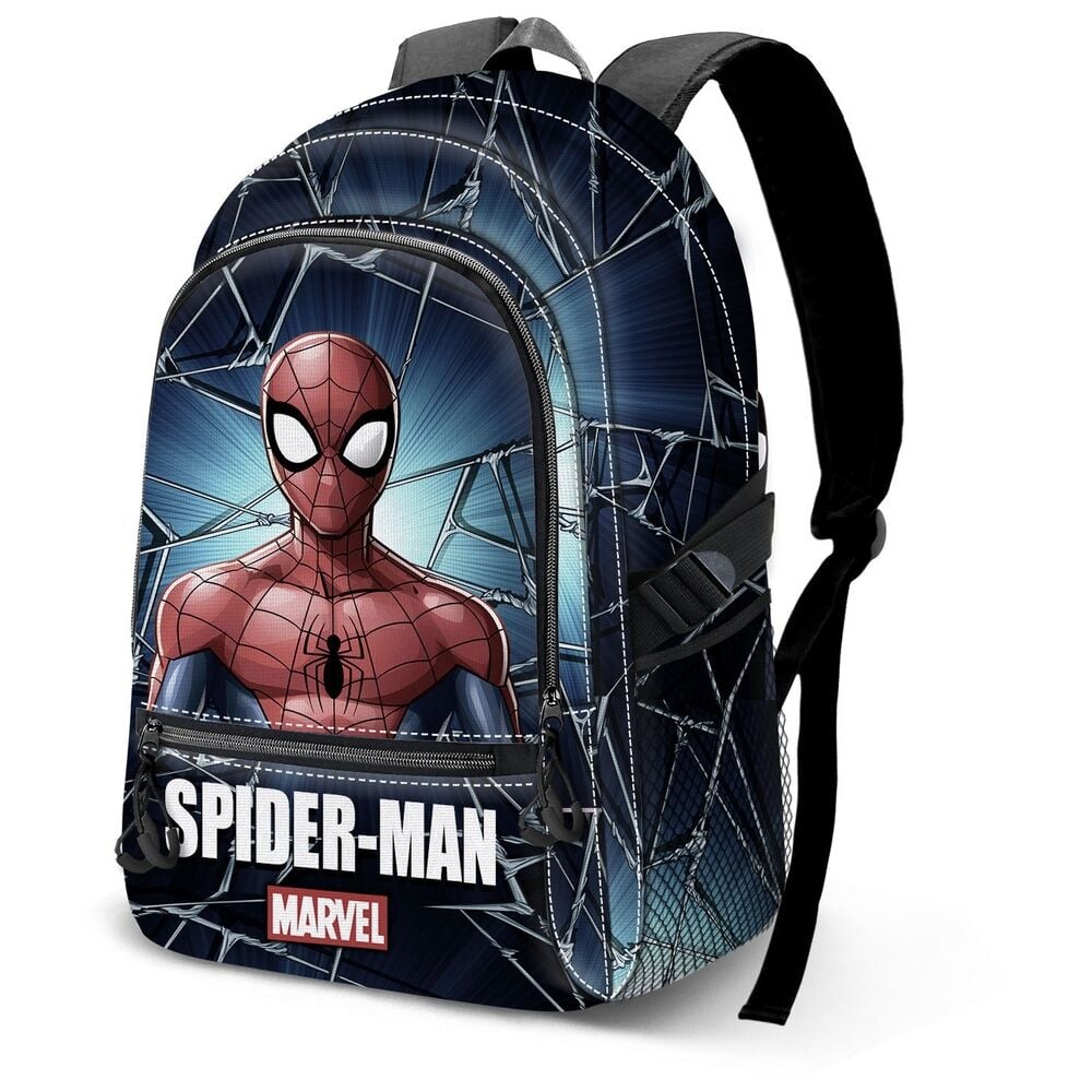 Mochila Spider-Man Marvel azul con estampado de telarañas