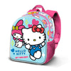 Mochila 3D rosa y azul de Hello Kitty y My Melody