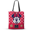 Bolsa shopping roja de Minnie Disney con lunares y asas negras