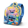 Mochila escolar Disney Stitch Ocean azul y amarilla
