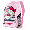 Mochila rosa Panels de Hello Kitty con estampado de personajes