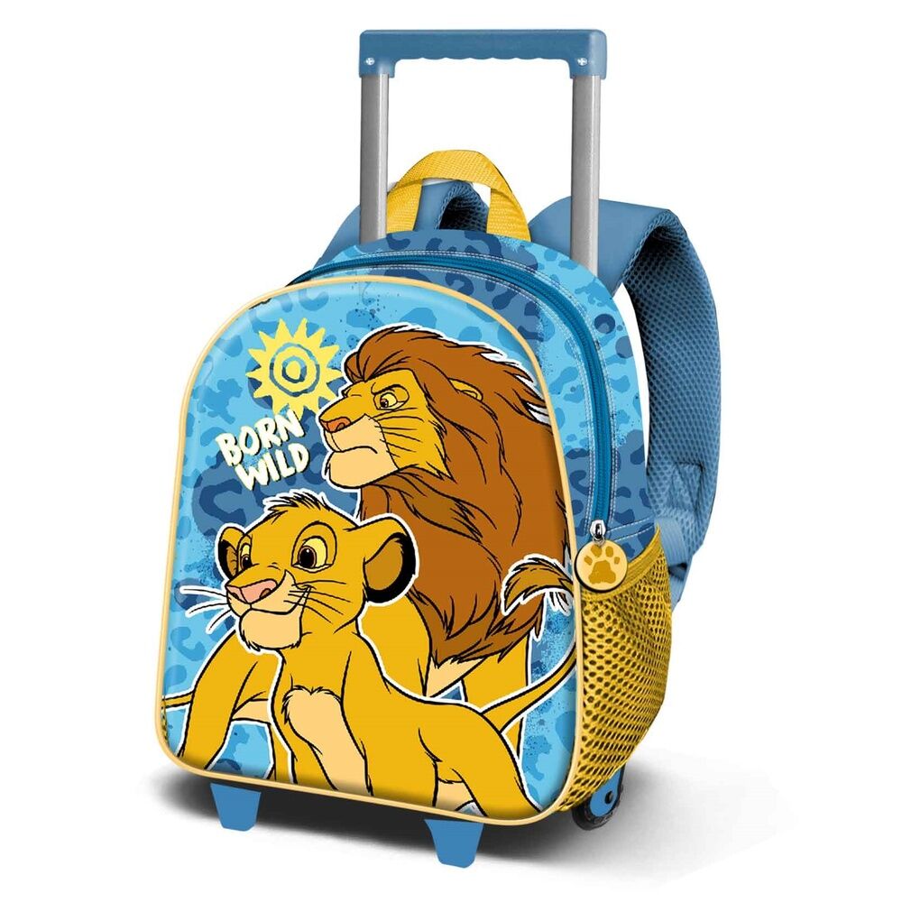 Mochila trolley 3D de El Rey León Disney con dos ruedas