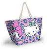 Bolsa de playa Safari de Hello Kitty y My Melody con estampado de camuflaje