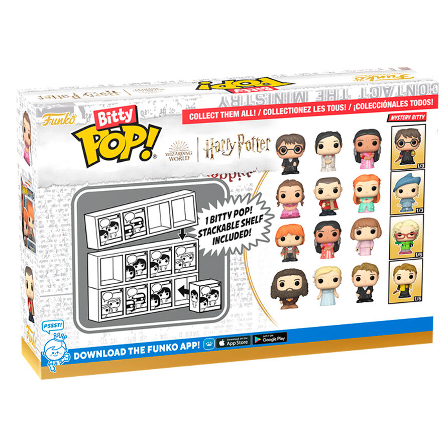 Blíster FUNKO Bitty POP! Harry Potter con Hermione, Viktor Krum, Ginny Weasley y figura misteriosa - 2