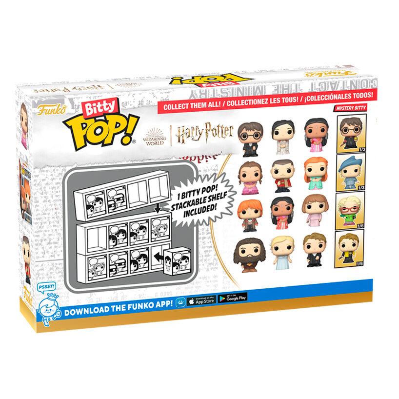 Blíster Funko Bitty Pop! Harry Potter con Hagrid, Fleur, Cedric y figura misteriosa - 3