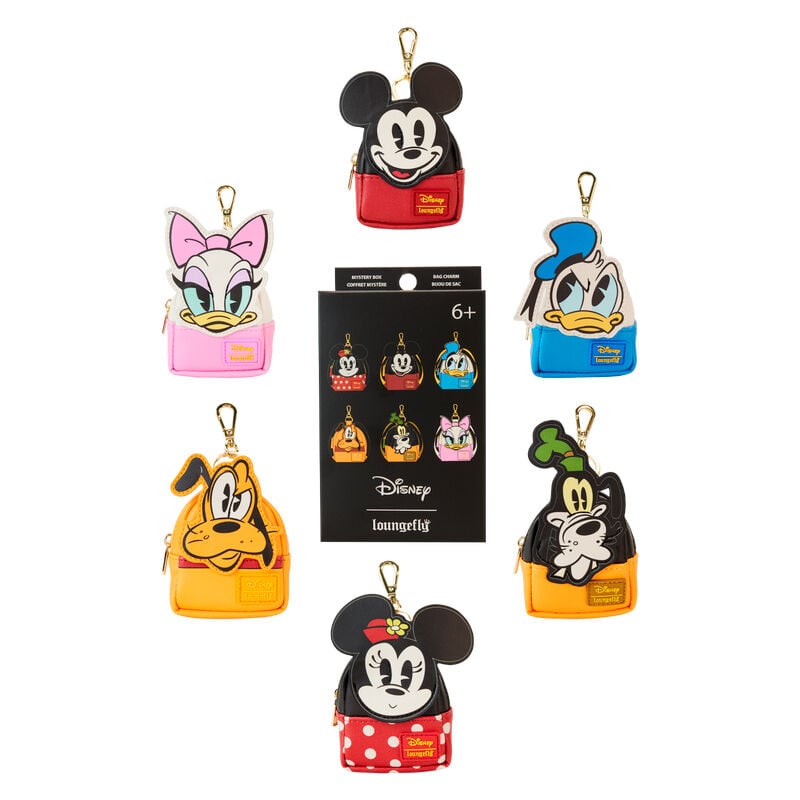 Llavero mini mochila Disney Loungefly Mickey and Friends surtido