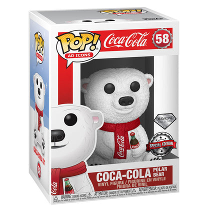 Figura Funko POP! del oso polar de Coca-Cola con bufanda roja - 2