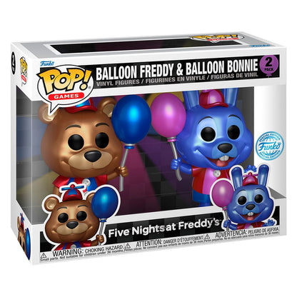 Pack Funko POP! Balloon Freddy y Balloon Bonnie con globos