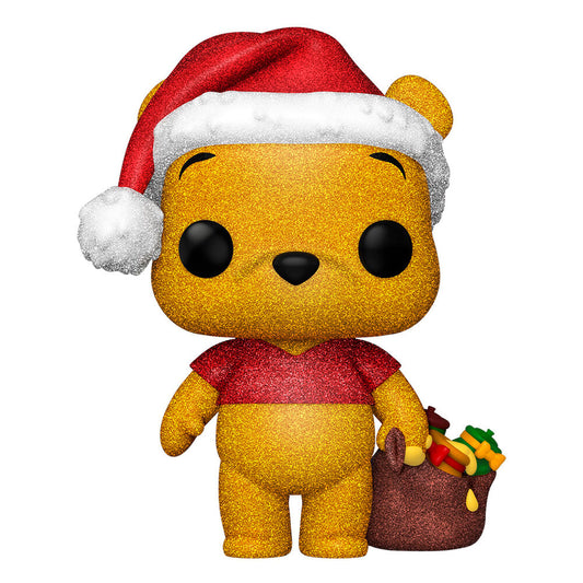 Figura Funko POP! de Winnie the Pooh con gorro navideño y saco de regalos