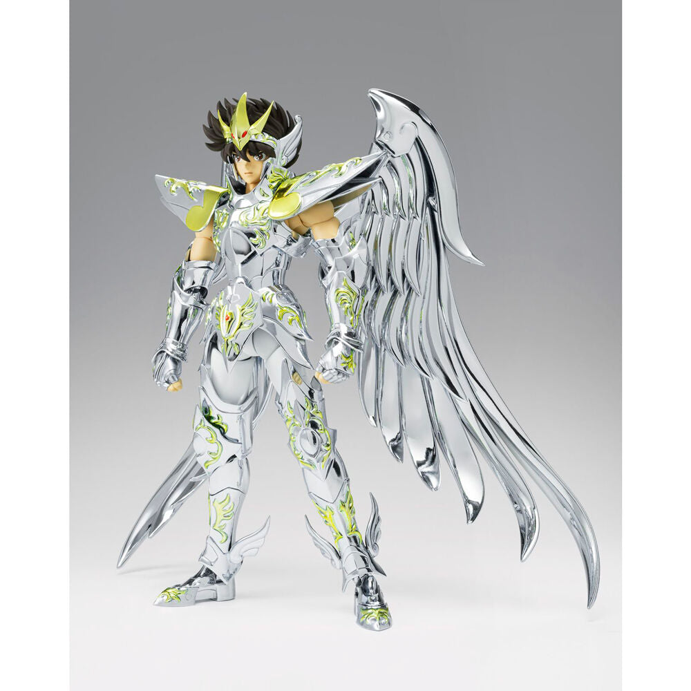 Figura articulada de Pegasus Seiya con God Cloth y alas plateadas