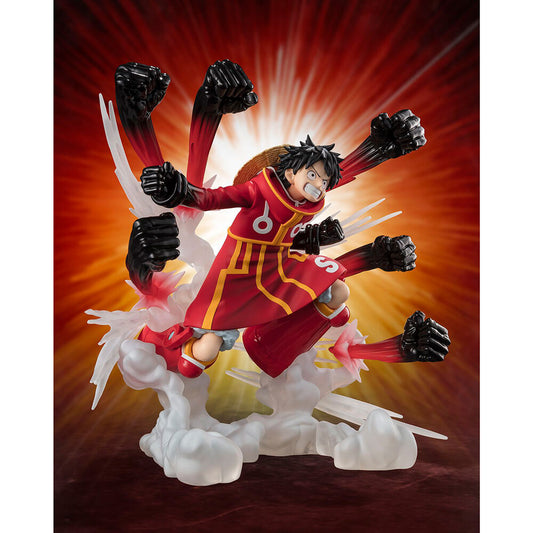 Figura articulada de Monkey D. Luffy ejecutando Gum Gum Hawk Gatling - 2