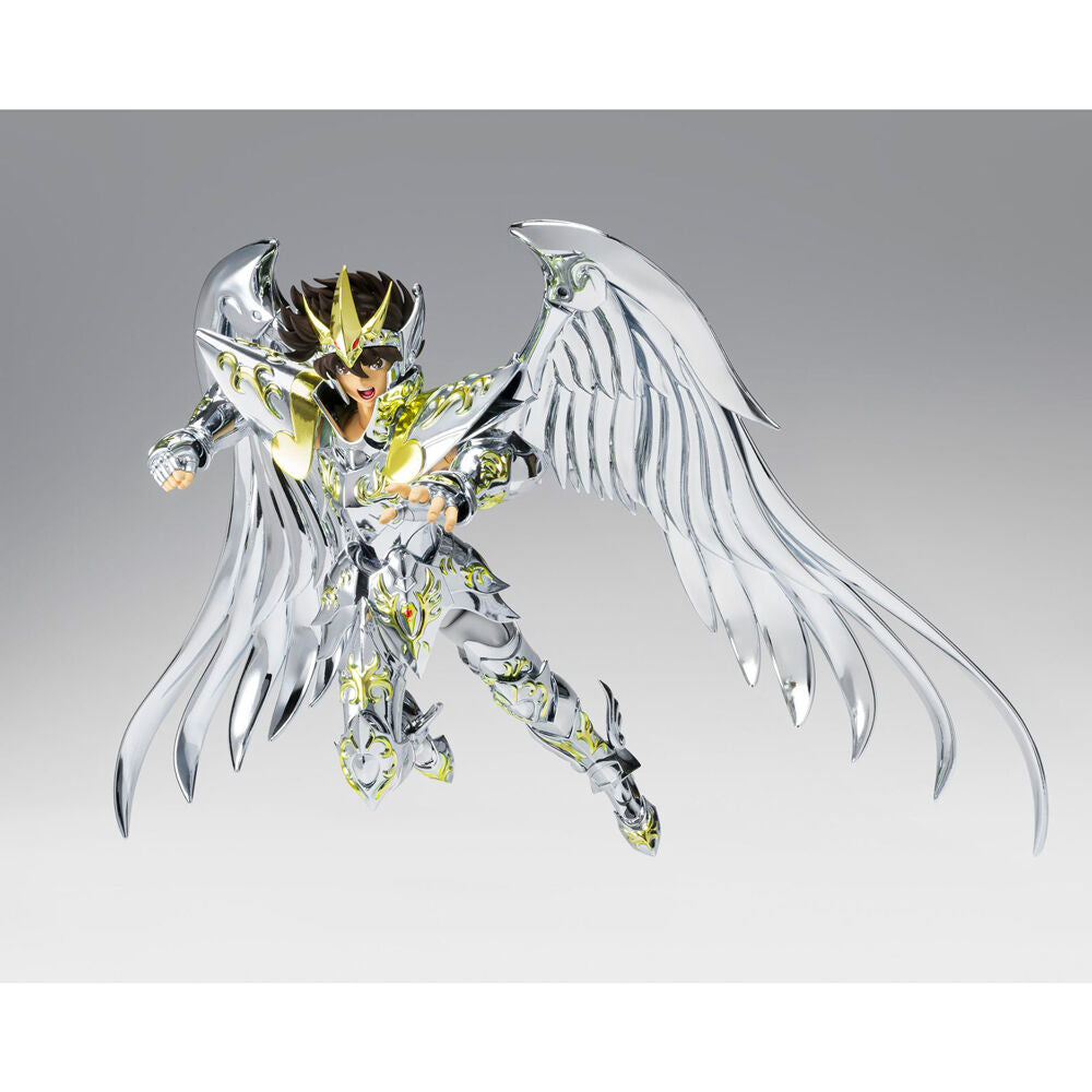 Figura articulada de Pegasus Seiya con God Cloth y alas plateadas - 2