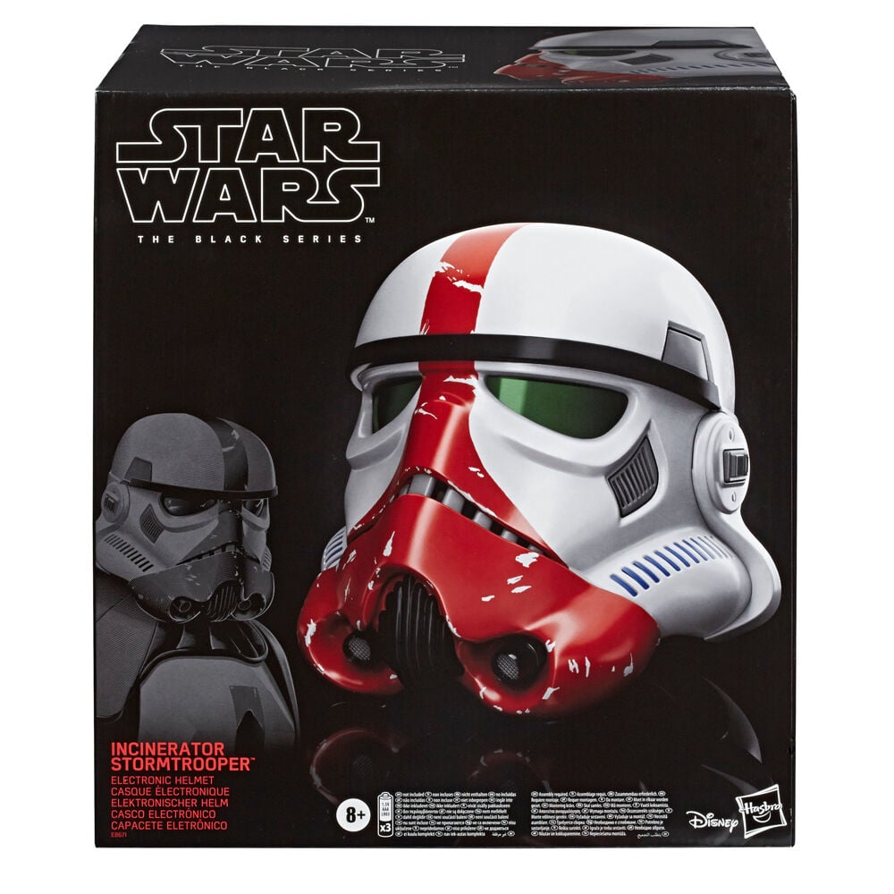 Casco electrónico rojo y blanco del Incinerator Stormtrooper de Star Wars - 2