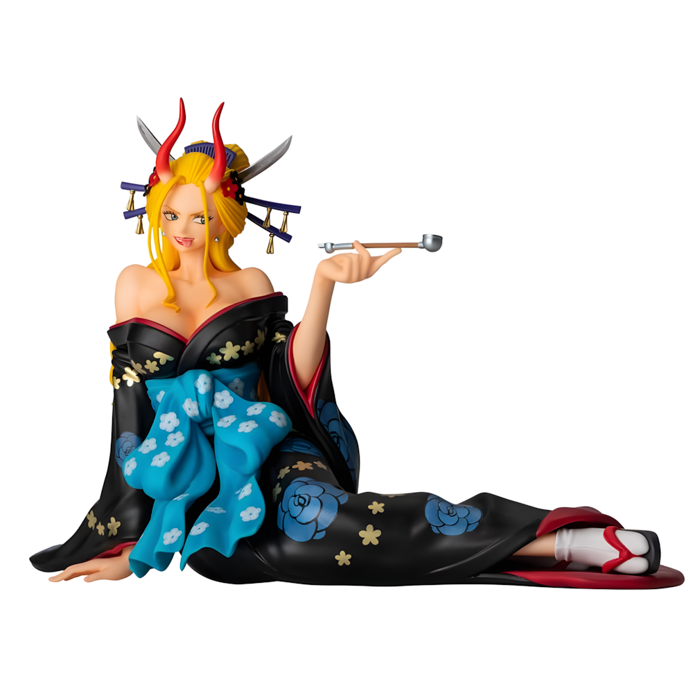 Figura Ichibansho de Black Maria de One Piece con kimono floral