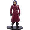 Figura BANPRESTO de Tajiu Shiba de Tokyo Revengers con abrigo burdeos sobre base negra