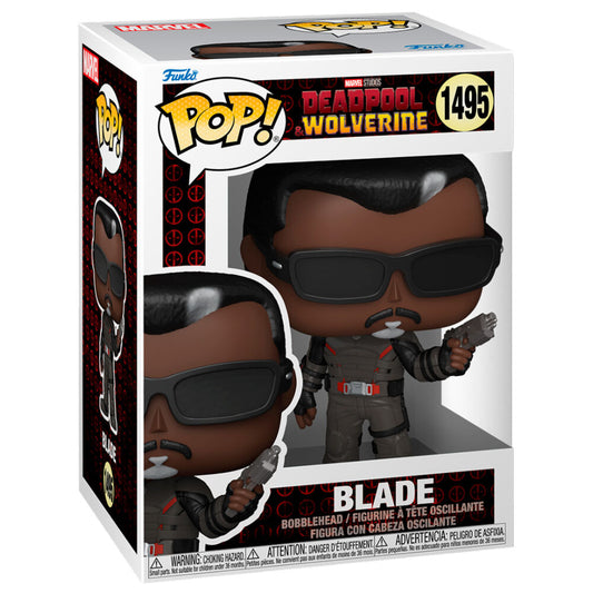 Figura Funko POP! Marvel de Blade con gafas y arma plateada - 2