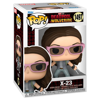 Figura Funko POP! Marvel X-23 con gafas rosas en caja