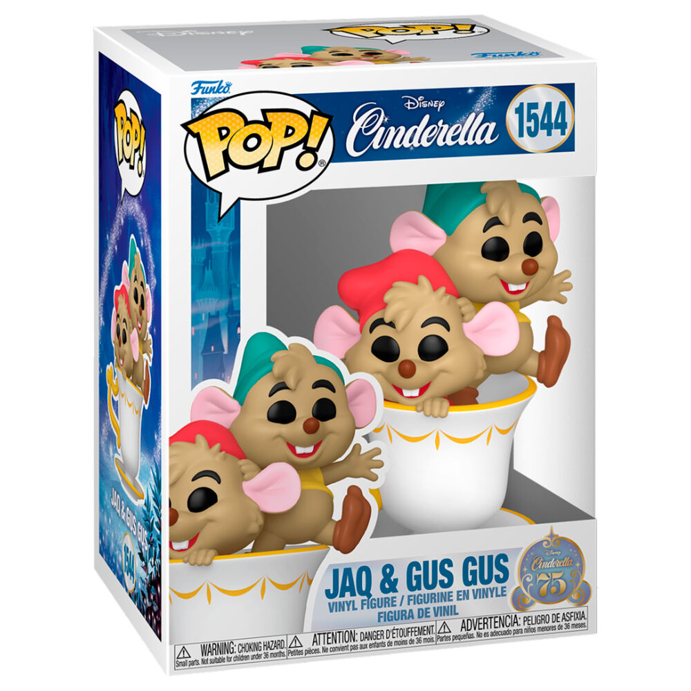 Figura Funko POP! de Jaq y Gus de Disney Cenicienta en una taza - 2