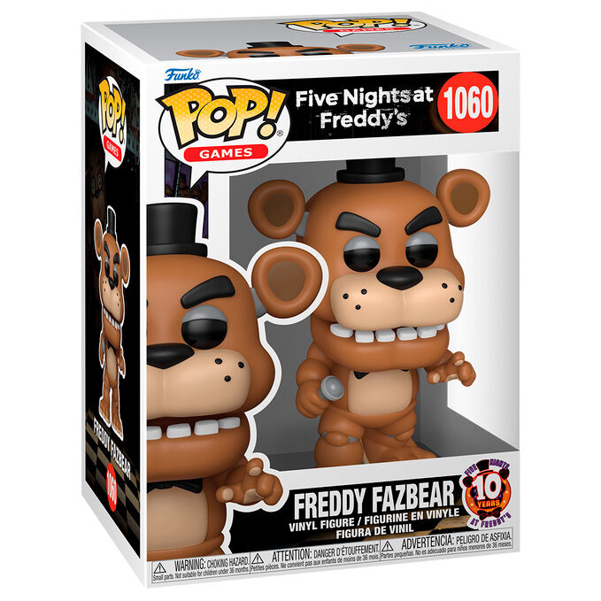 Figura Funko POP! de Freddy Fazbear con sombrero de copa, pajarita y micrófono - 2