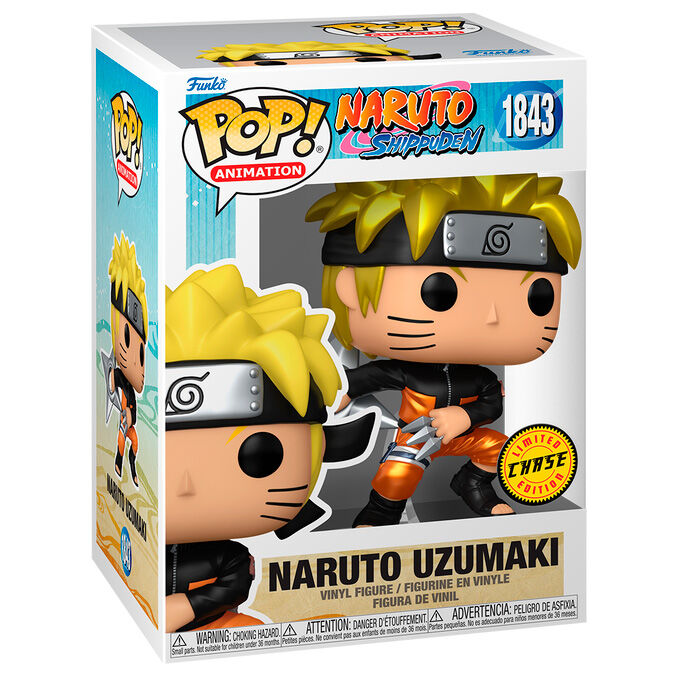 Figura Funko POP! Chase de Naruto Uzumaki de Naruto Shippuden en caja