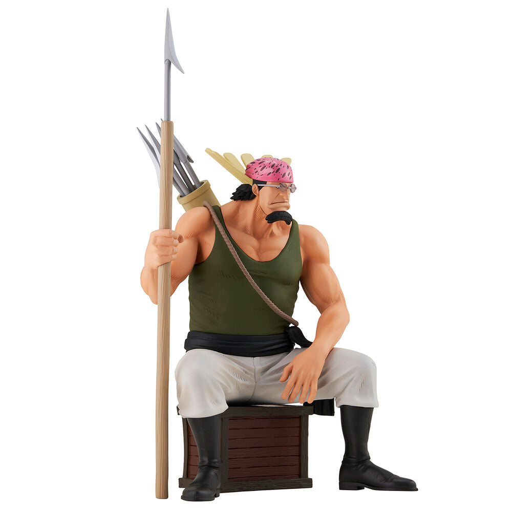 Figura Ichibansho de Crocus de One Piece sentado con una lanza - 2