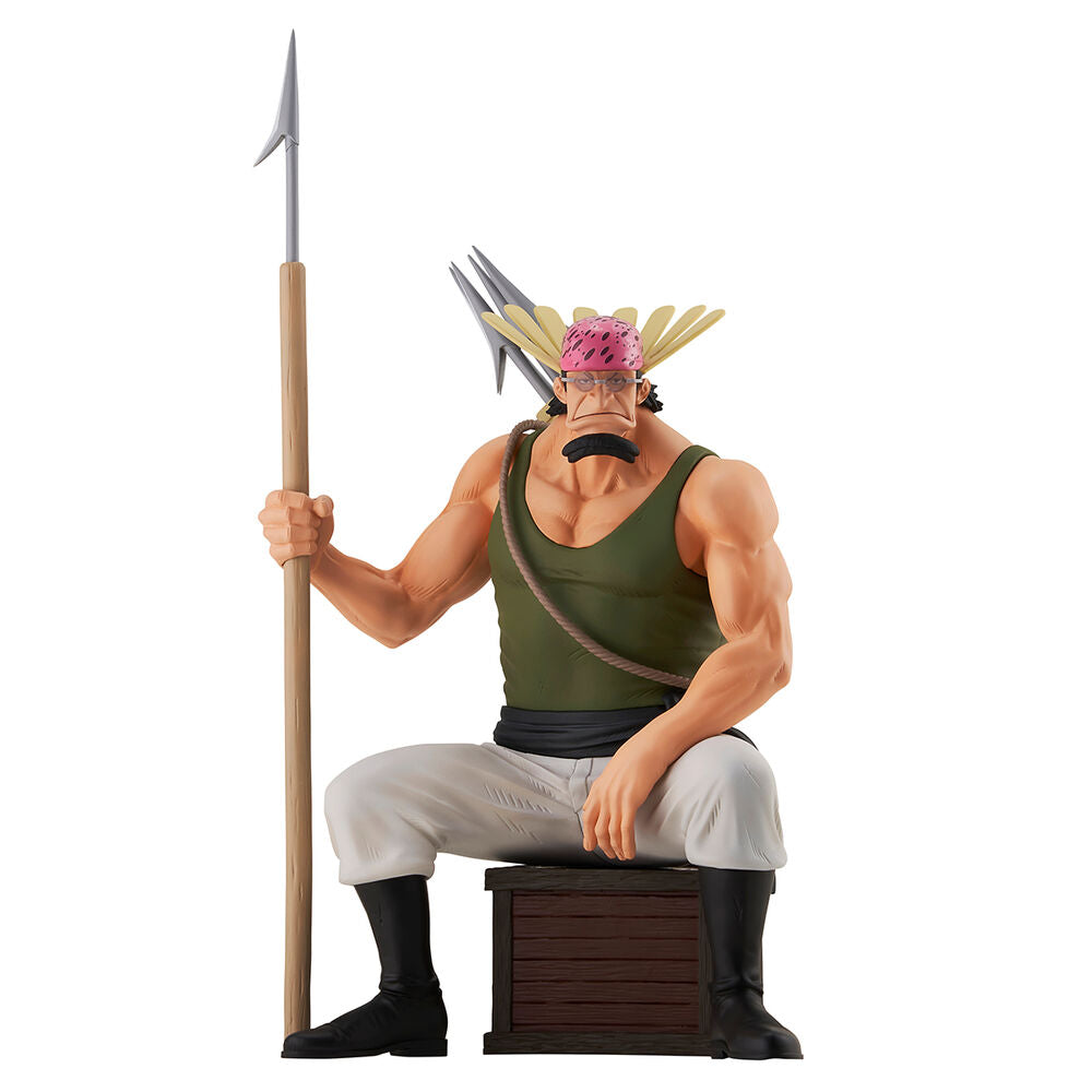 Figura Ichibansho de Crocus de One Piece sentado con una lanza - 3