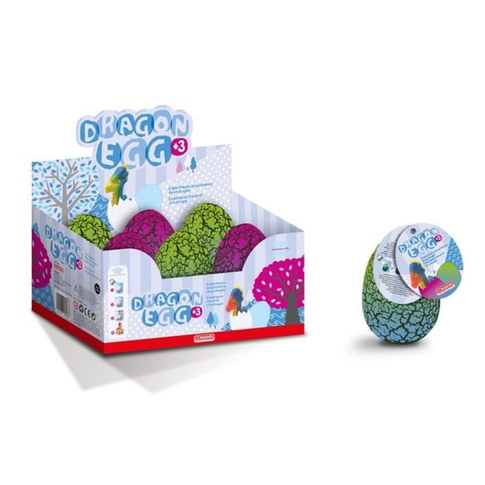 Huevo Dragon Egg de COMANSI con diseño agrietado en rojo, morado y azul - 2