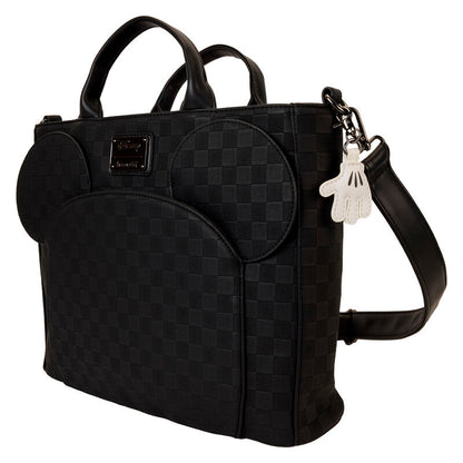 Bolso mochila negro de Mickey Mouse Disney Loungefly con orejas y colgante de guante - 4