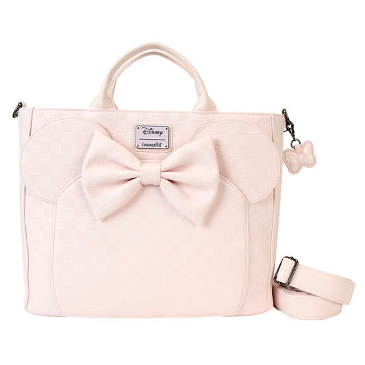 Bolso mochila rosa de Minnie Disney Loungefly con lazo y orejas