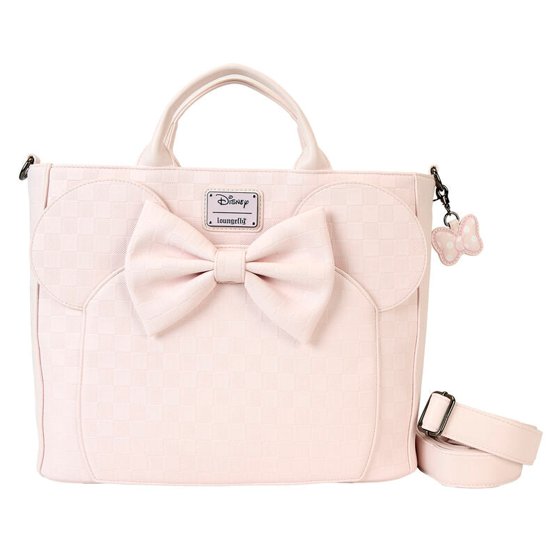 Bolso mochila rosa de Minnie Disney Loungefly con lazo y orejas
