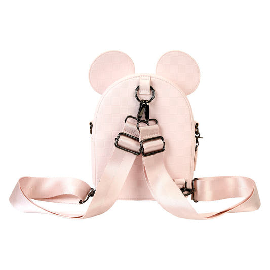 Mochila bolso rosa de Minnie Disney Loungefly con orejas y lazo 3D - 3