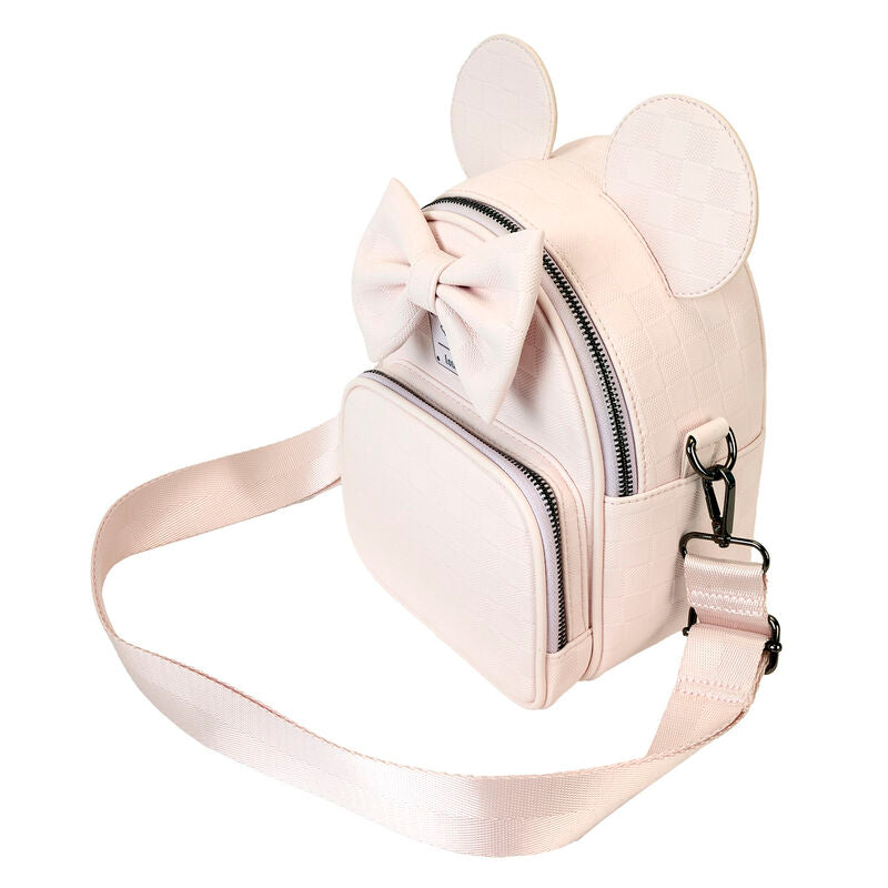 Mochila bolso rosa de Minnie Disney Loungefly con orejas y lazo 3D - 4