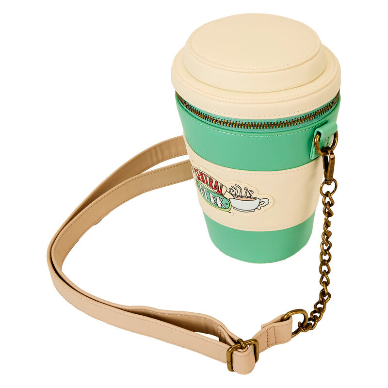 Bolso bandolera Central Perk de Friends Loungefly en verde y crema - 3