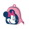 Mochila rosa de Minnie Disney con lazo y detalles azul marino