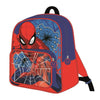 Mochila escolar azul y roja de Spider-Man Marvel con bolsillo frontal