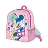 Mochila rosa 3D de Minnie Disney con bolsillo lateral