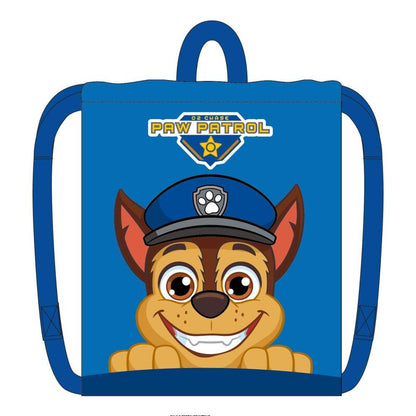Saco azul Paw Patrol con ilustración de Chase
