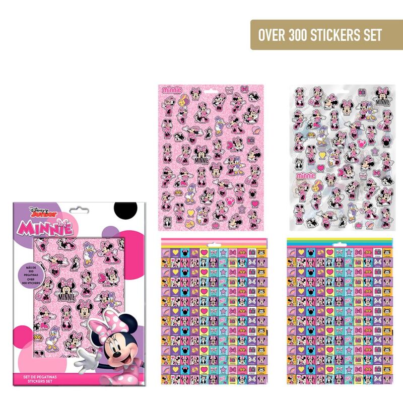 Set de más de 300 pegatinas de Minnie Disney en varios diseños