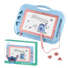 Pizarra magnética azul y rosa de Stitch Disney con lápiz y sellos