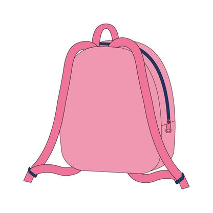 Mochila rosa de Minnie Disney con lazo y detalles azul marino - 2