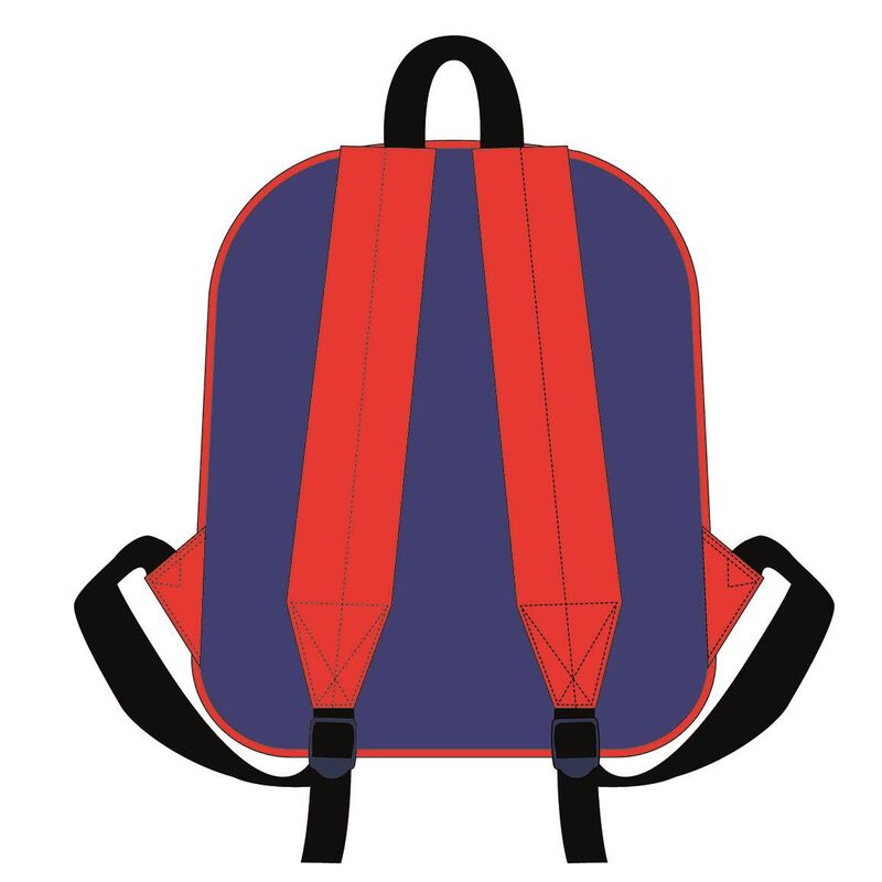 Mochila escolar azul y roja de Spider-Man Marvel con bolsillo frontal - 2
