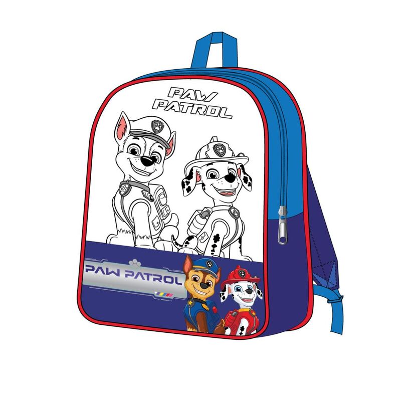 Set de mochila DIY coloreable Paw Patrol con rotuladores y láminas - 2