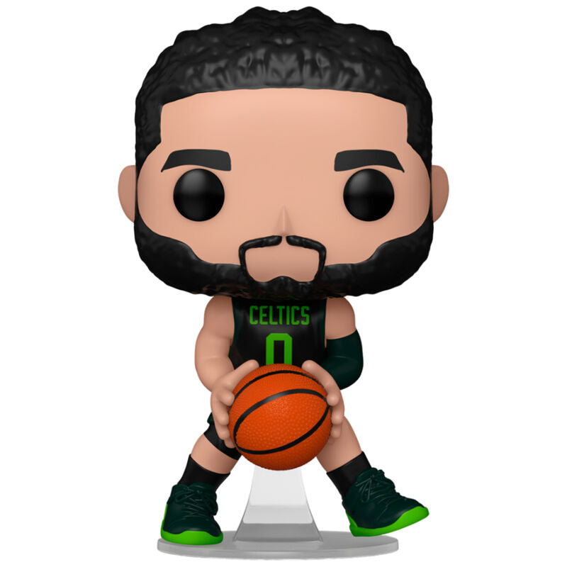 Figura Funko POP! de Jayson Tatum con uniforme de Boston Celtics y balón