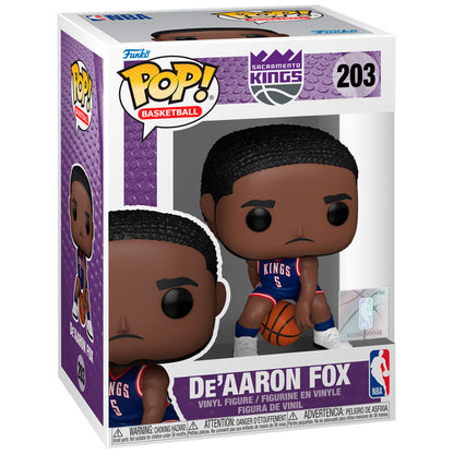 Figura Funko POP! de De’Aaron Fox con uniforme de Sacramento Kings y balón - 2