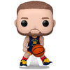 Figura Funko POP! de Stephen Curry con balón y uniforme de Golden State Warriors