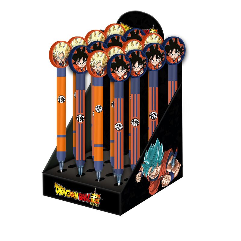 Bolígrafos borrables surtidos de Dragon Ball Super en expositor