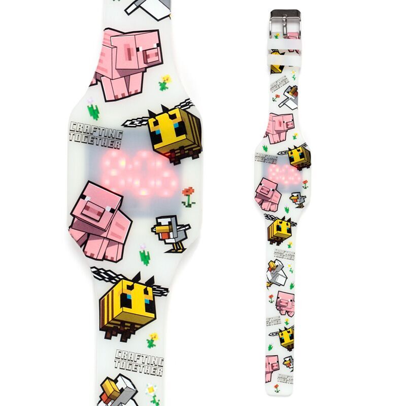 Relojes digitales de silicona Minecraft surtidos en expositor - 2