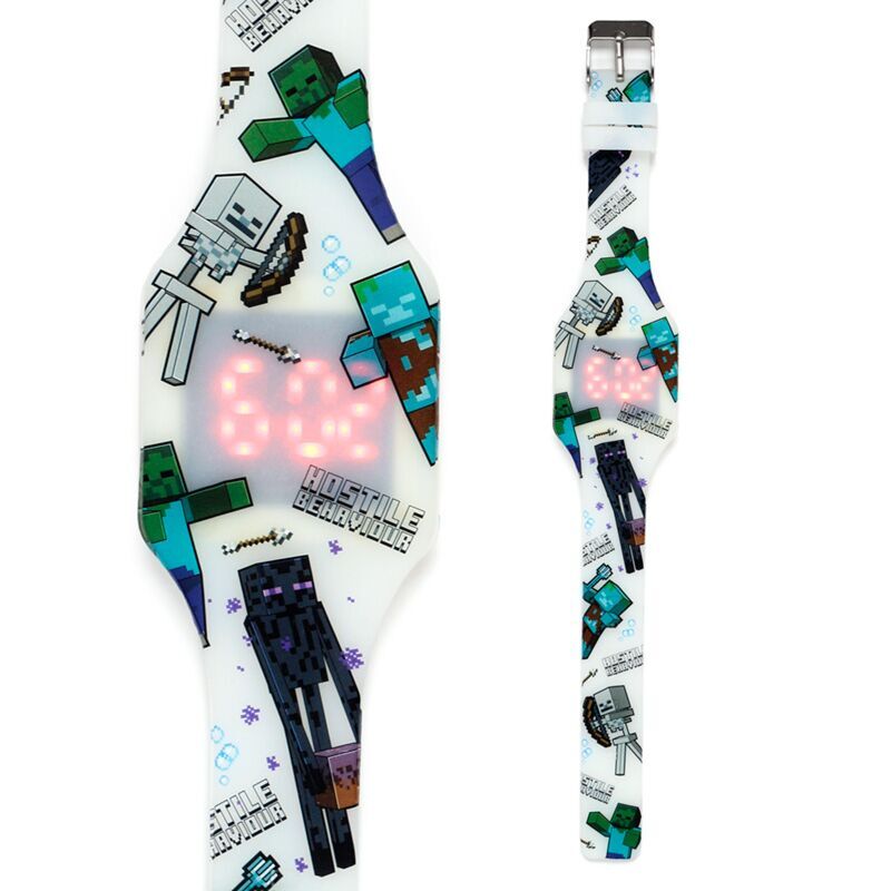 Relojes digitales de silicona Minecraft surtidos en expositor - 6