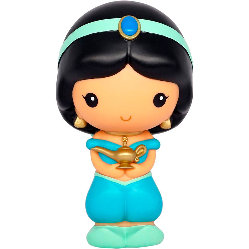 Figura hucha de Jasmine de Aladdin Disney con lámpara mágica