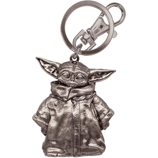 Llavero metálico de Grogu de Star Wars